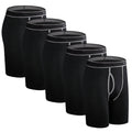 5Pcs Set Long Boxer Men Underwear Male Underpants Panties Sexy Clavin Underware Calzones BoxerShorts Boxer Shorts Homme Trunk