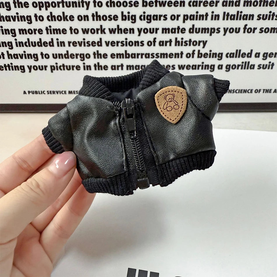 Labubu Baby Clothes Are Cool and Trendyy Earphones Leather Jacket Top Suit First Second And Third Generation Labubu Clothes