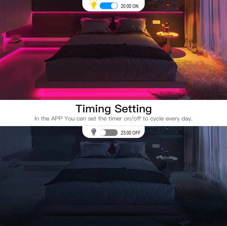 RGB LED Smart Life Zigbee Controller COB LED Strip USB Lights 5V Tuya Wifi Switch 3500K 5000K 6000K Smart Lamp 1/2/3/5M LED Tape