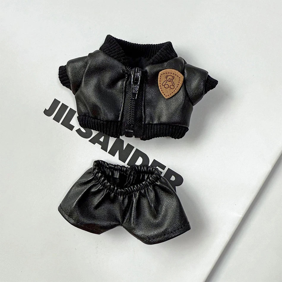 Labubu Baby Clothes Are Cool and Trendyy Earphones Leather Jacket Top Suit First Second And Third Generation Labubu Clothes