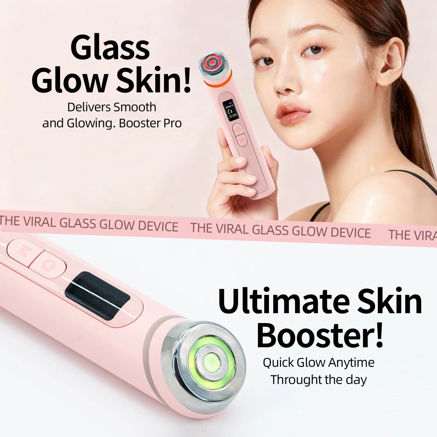 Multi functional four-color beauty device, with 4 Modes  Enhanced Absorption, Radiance, Elasticity, Facial Contouring,with 4 Mod