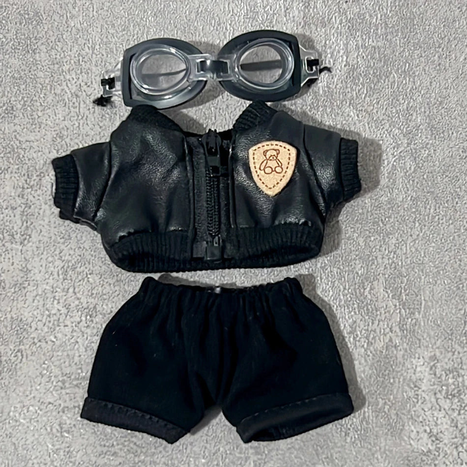 Labubu Baby Clothes Are Cool and Trendyy Earphones Leather Jacket Top Suit First Second And Third Generation Labubu Clothes