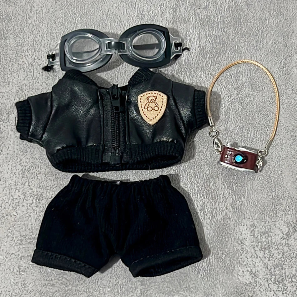 Labubu Baby Clothes Are Cool and Trendyy Earphones Leather Jacket Top Suit First Second And Third Generation Labubu Clothes