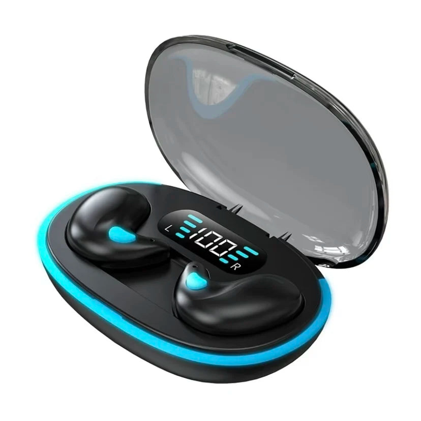 Auriculares inalámbricos X55 para dormir, miniaudífonos TWS con Bluetooth, estéreo, ocultos, micrófono, llamada HD, impermeables